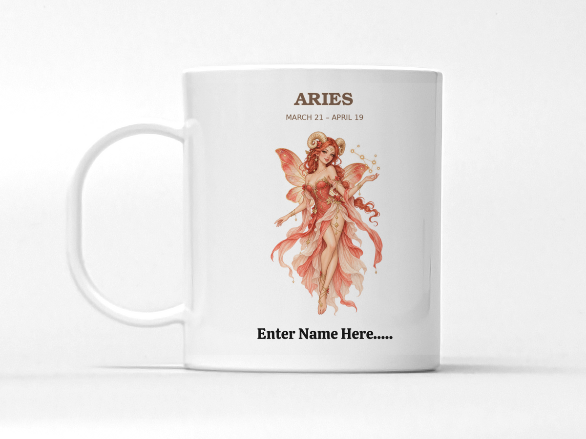 Personalized Zodiac Fairy Gift Mug — 11 oz.