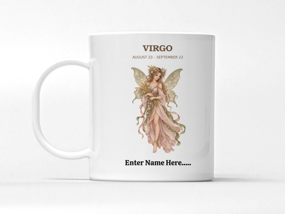 Personalized Zodiac Fairy Gift Mug — 11 oz.