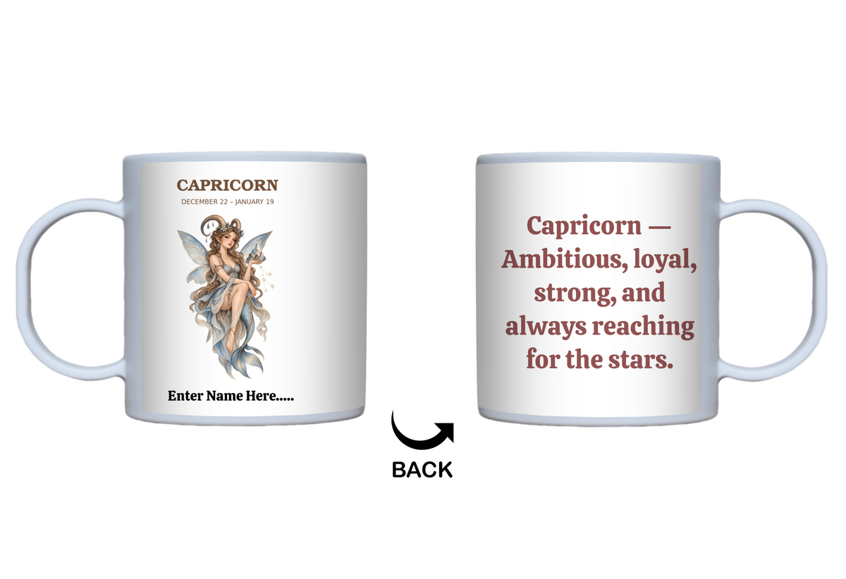 Personalized Zodiac Fairy Gift Mug — 11 oz.