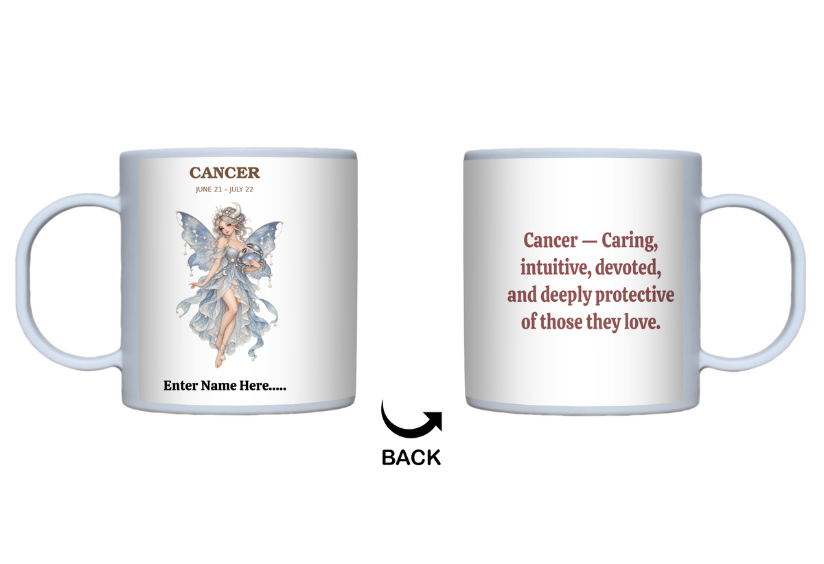 Personalized Zodiac Fairy Gift Mug — 11 oz.