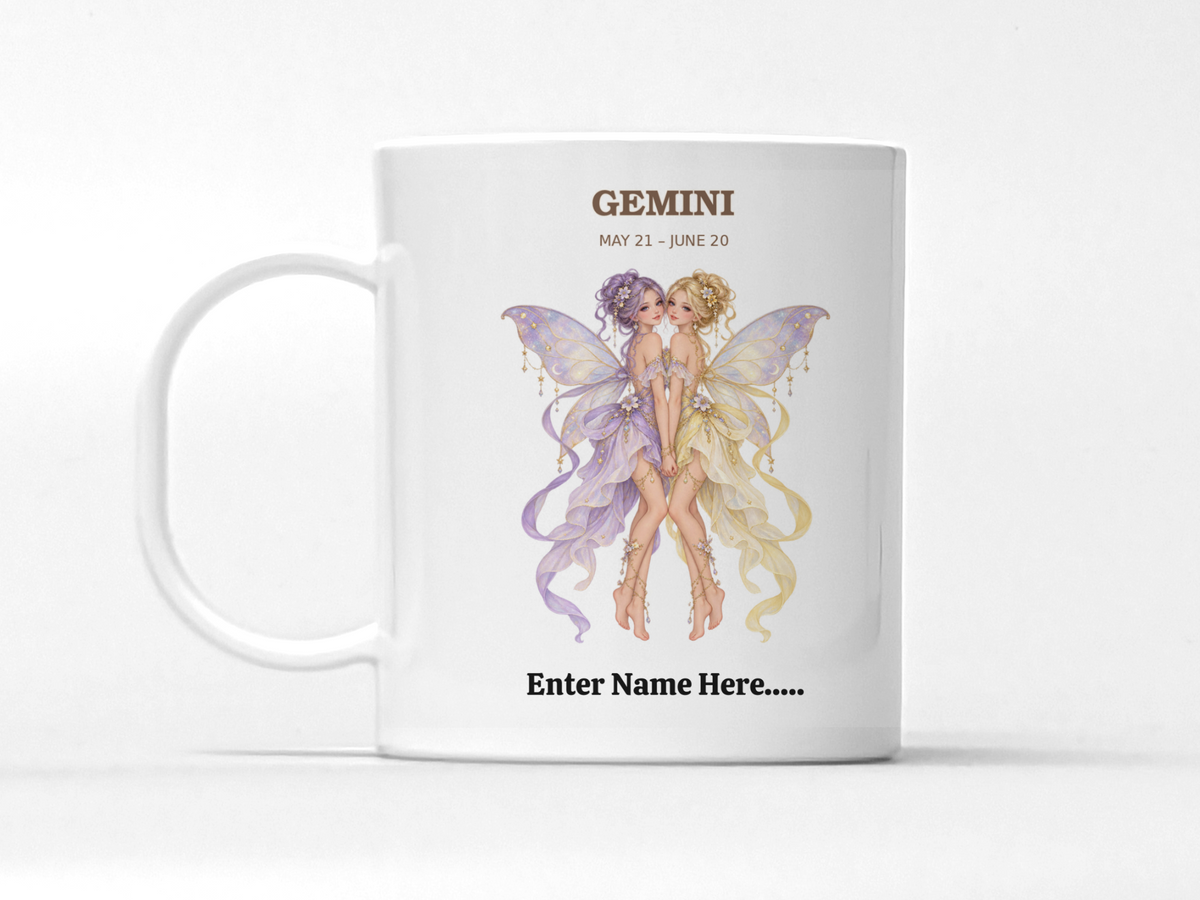 Personalized Zodiac Fairy Gift Mug — 11 oz.