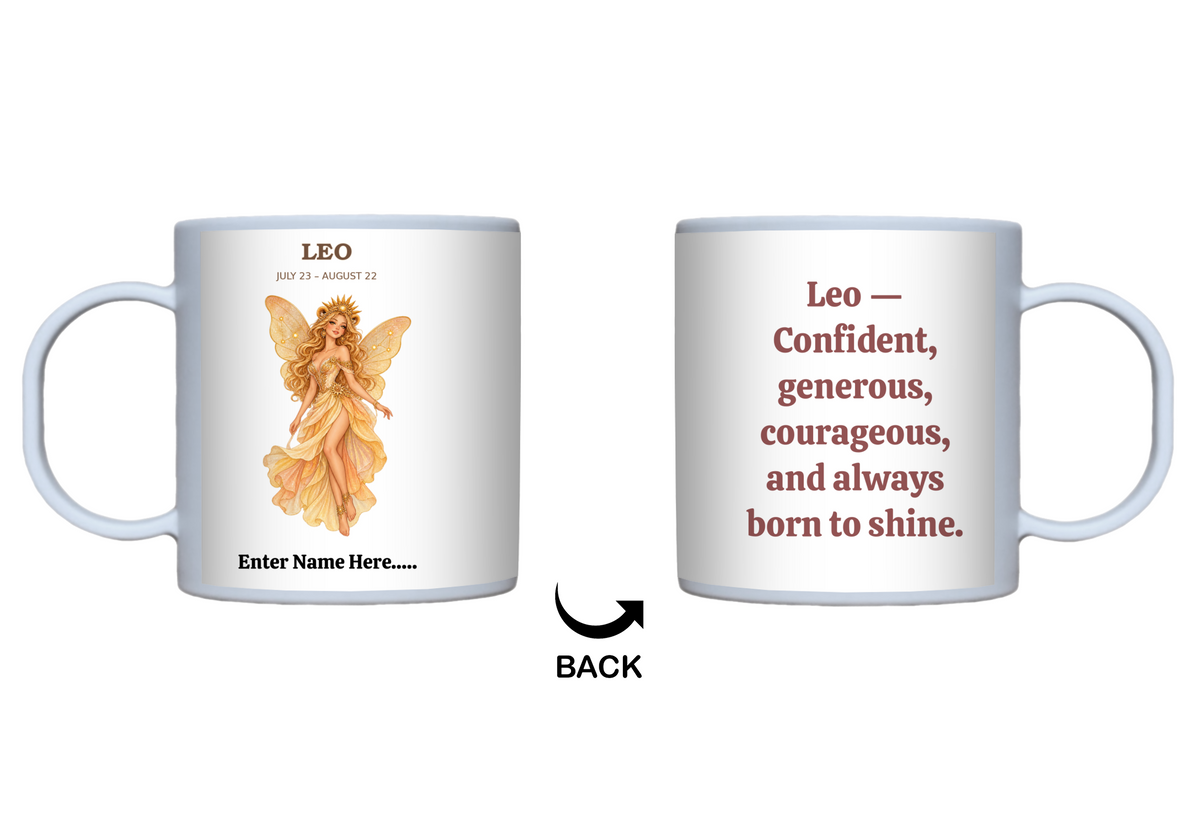 Personalized Zodiac Fairy Gift Mug — 11 oz.