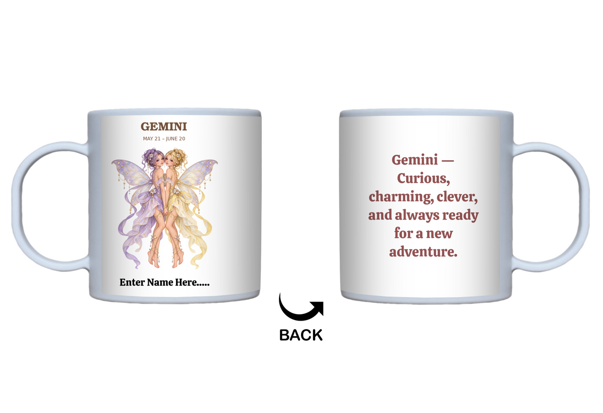Personalized Zodiac Fairy Gift Mug — 11 oz.