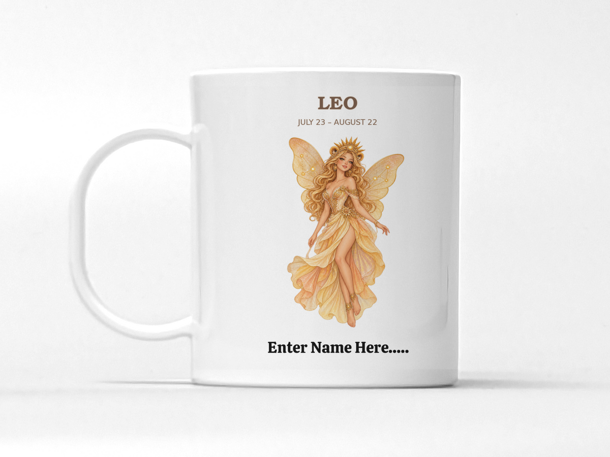 Personalized Zodiac Fairy Gift Mug — 11 oz.