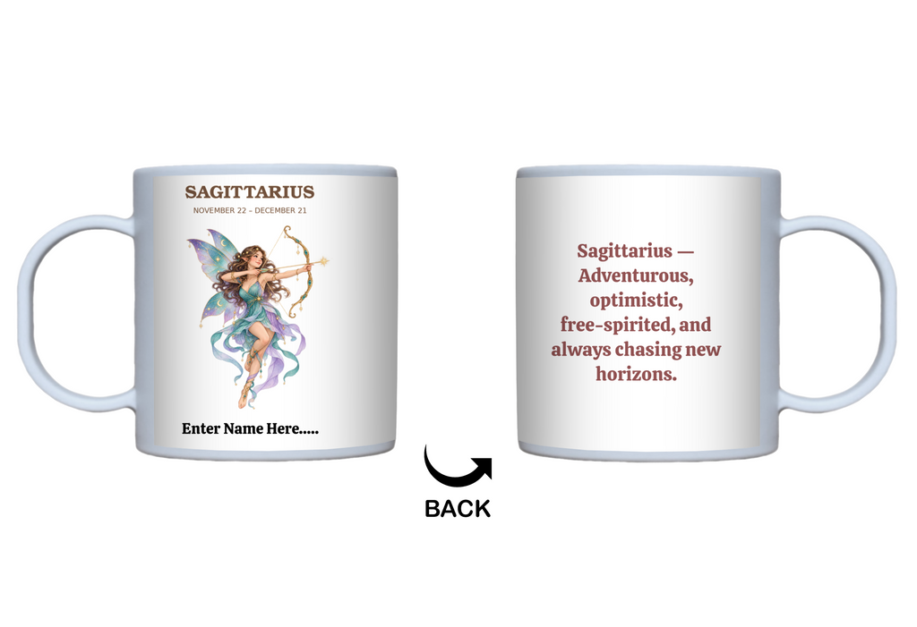 Personalized Zodiac Fairy Gift Mug — 11 oz.