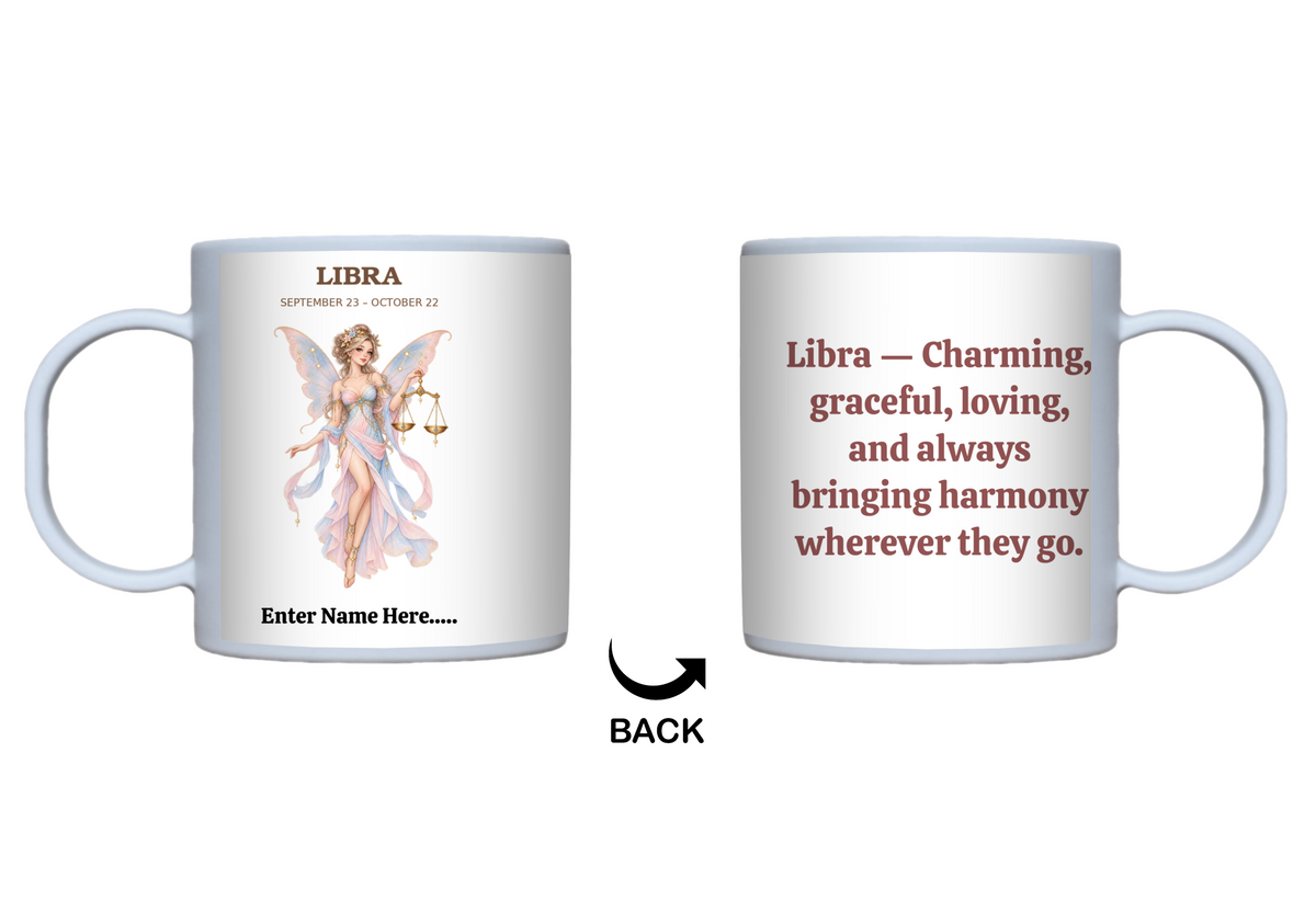 Personalized Zodiac Fairy Gift Mug — 11 oz.