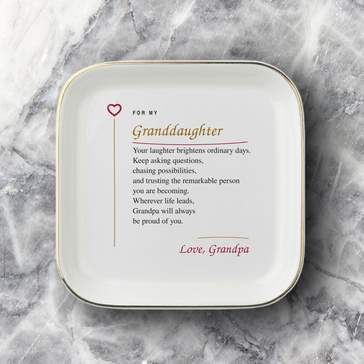 To My Granddaughter — Love, Grandpa