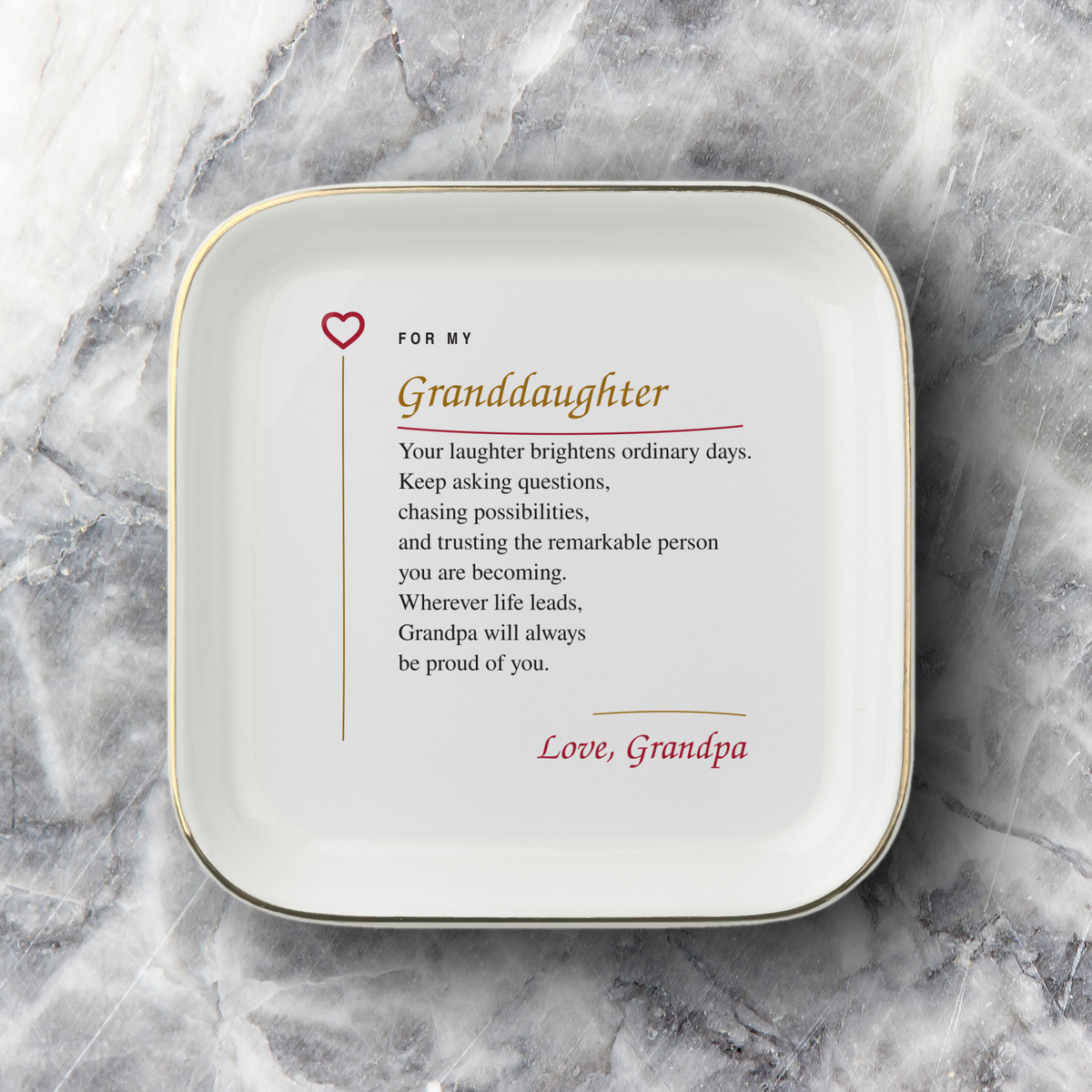 To My Granddaughter — Love, Grandpa