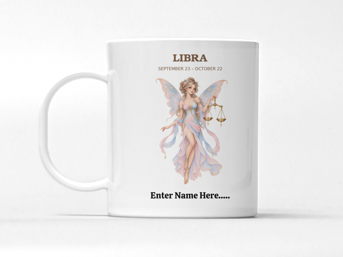 Personalized Zodiac Fairy Gift Mug — 11 oz.