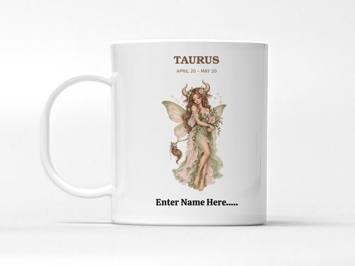 Personalized Zodiac Fairy Gift Mug — 11 oz.
