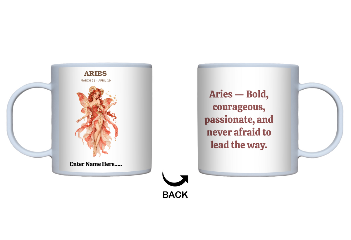 Personalized Zodiac Fairy Gift Mug — 11 oz.