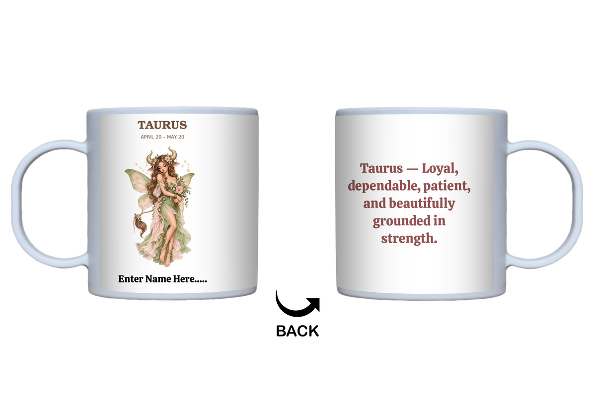 Personalized Zodiac Fairy Gift Mug — 11 oz.