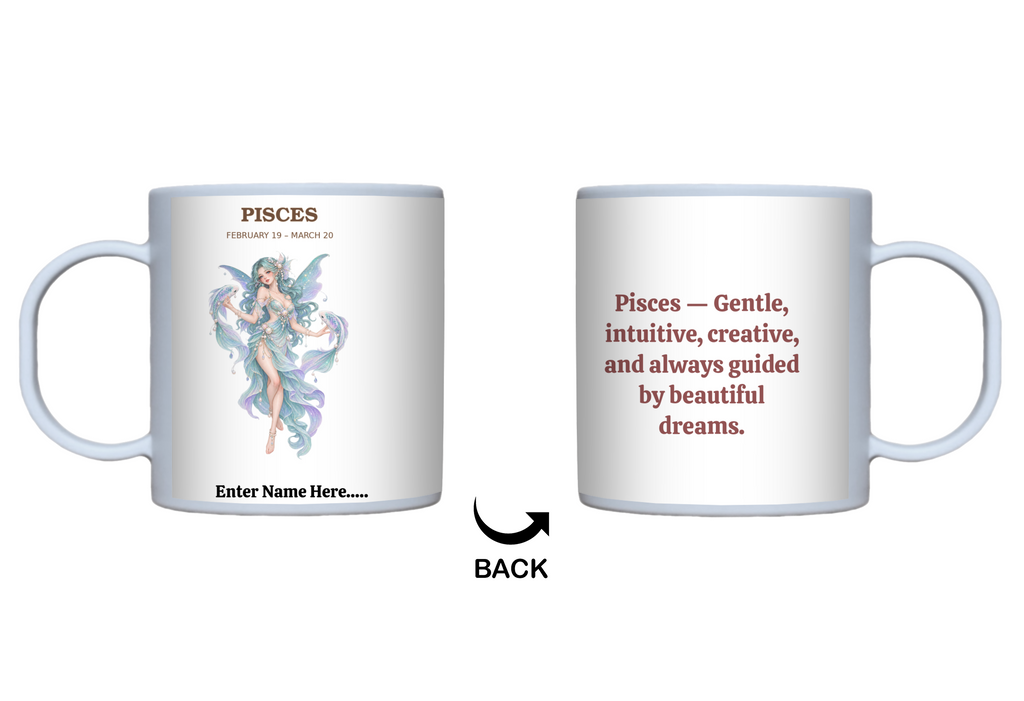 Personalized Zodiac Fairy Gift Mug — 11 oz.