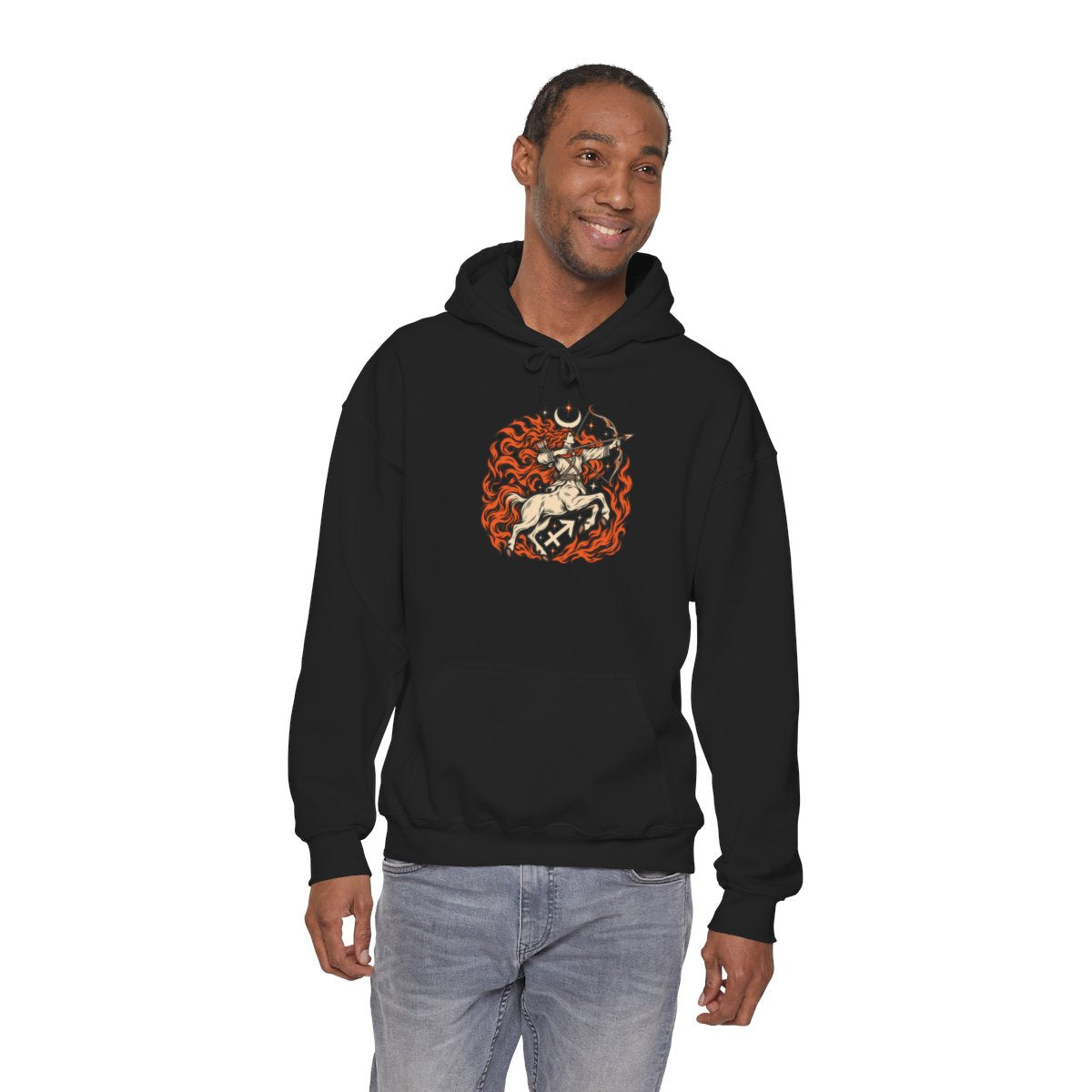Zodiac Sign Hoodie | Unisex Black Astrology Sweatshirt