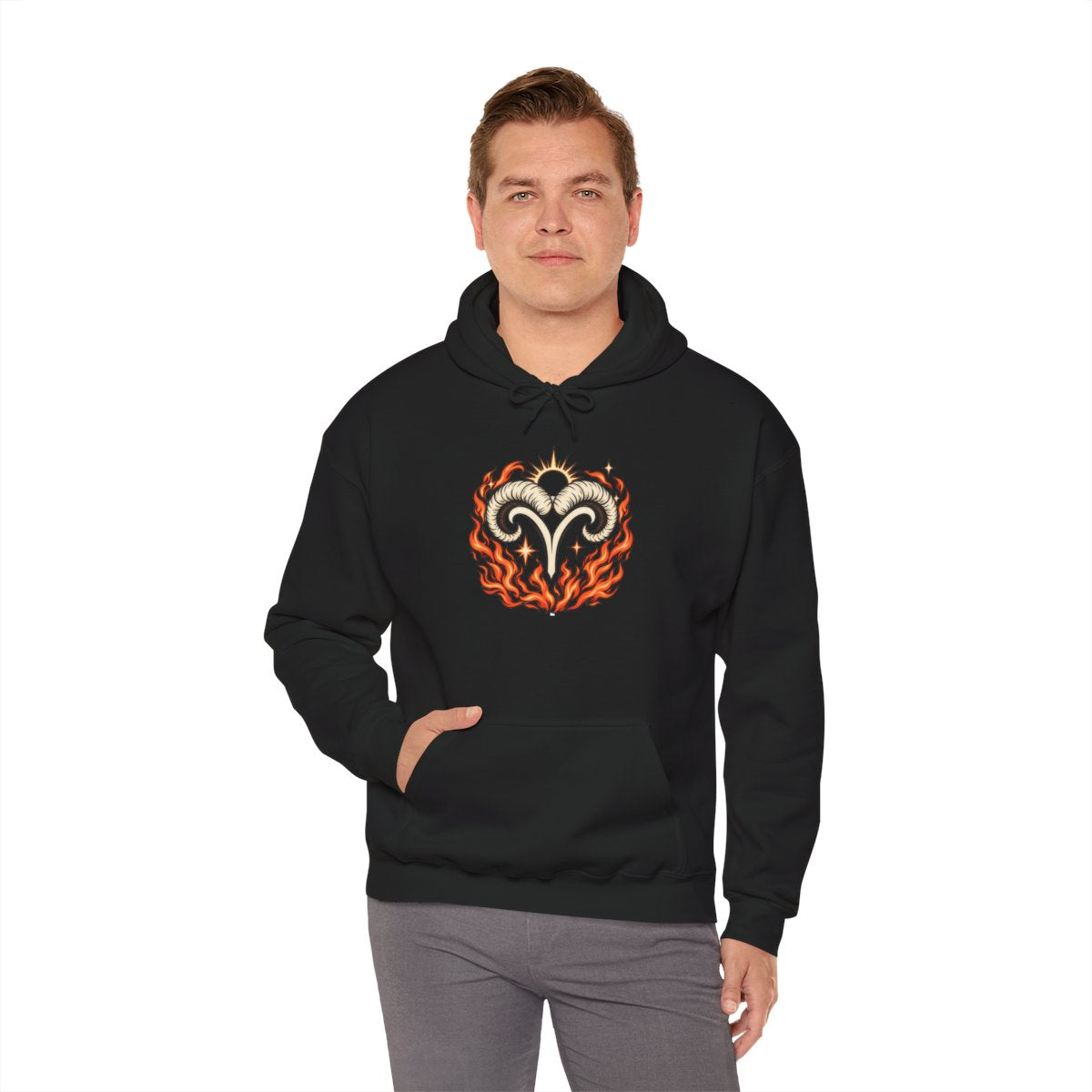 Zodiac Sign Hoodie | Unisex Black Astrology Sweatshirt