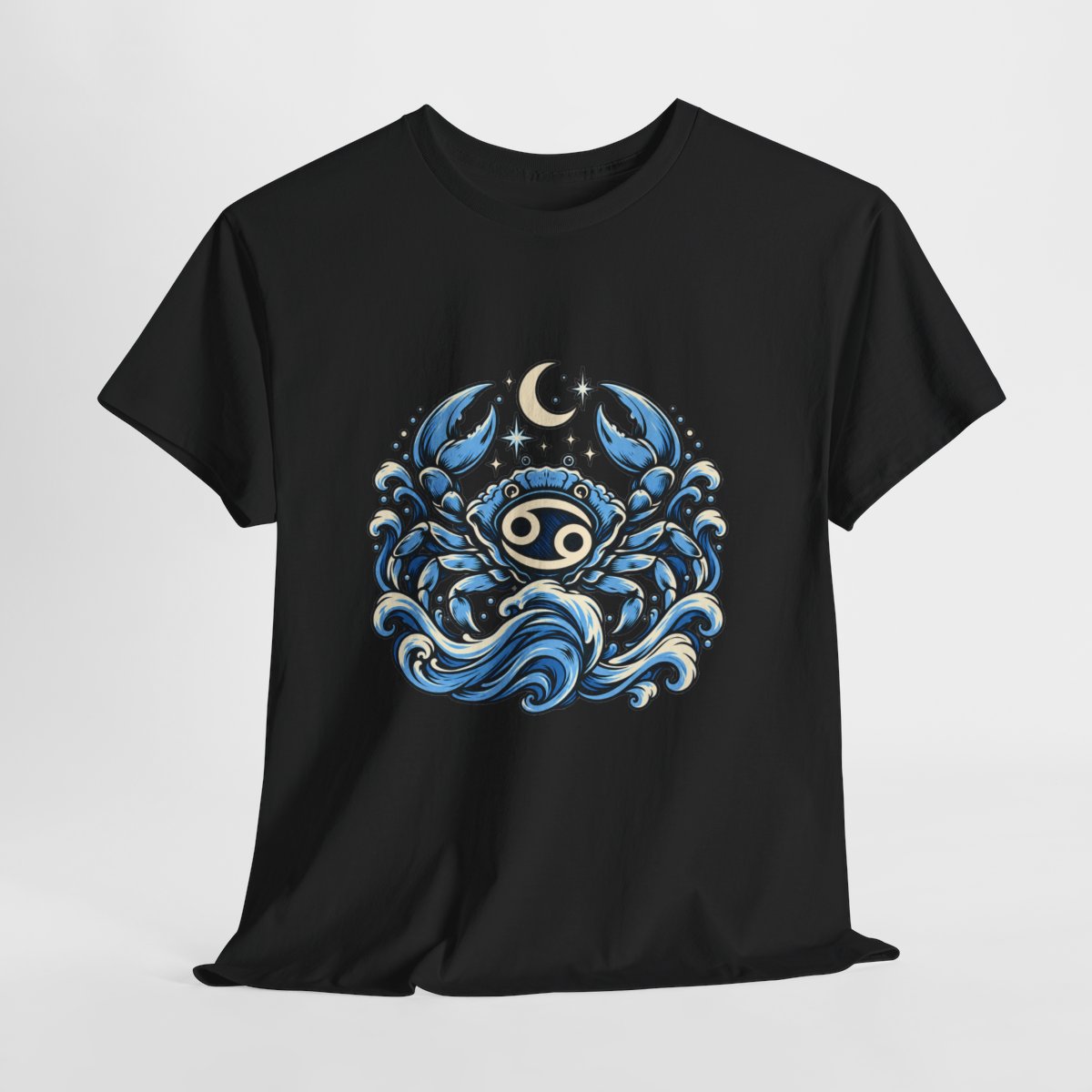 Zodiac Sign Tee | Unisex Black Heavy Cotton T-Shirt