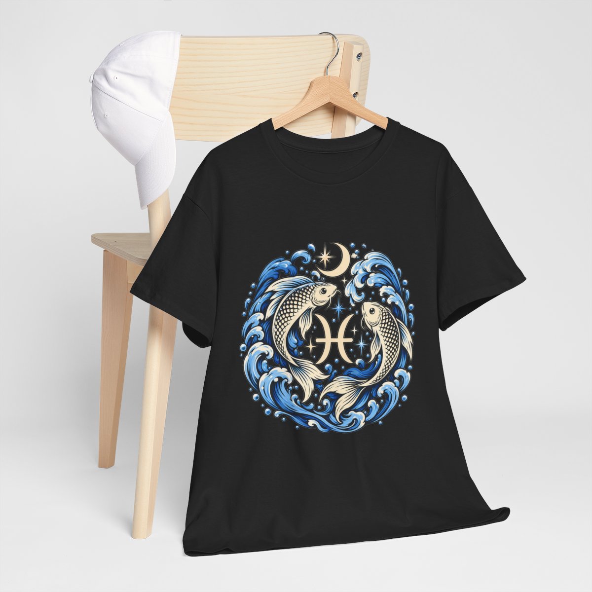 Zodiac Sign Tee | Unisex Black Heavy Cotton T-Shirt