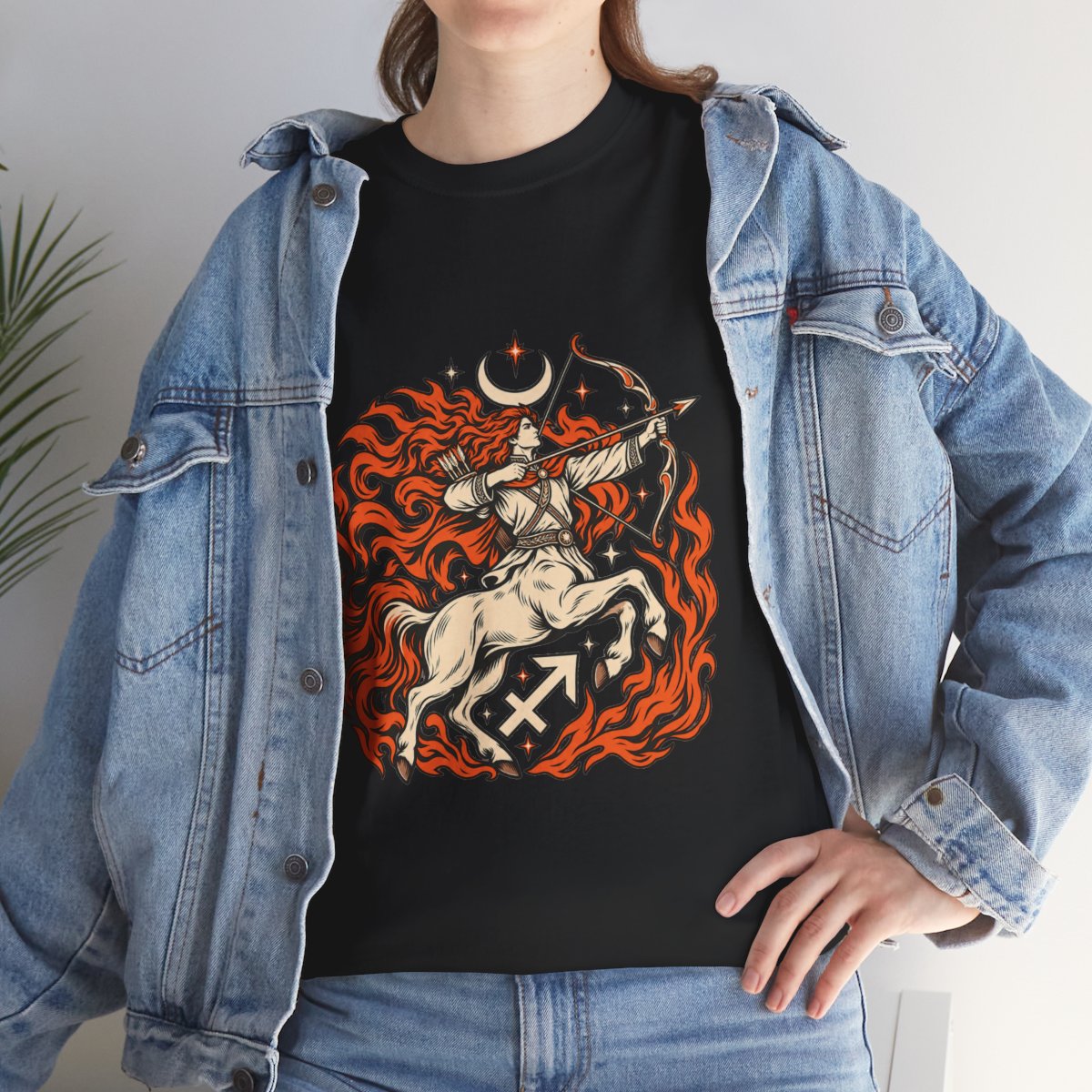 Zodiac Sign Tee | Unisex Black Heavy Cotton T-Shirt