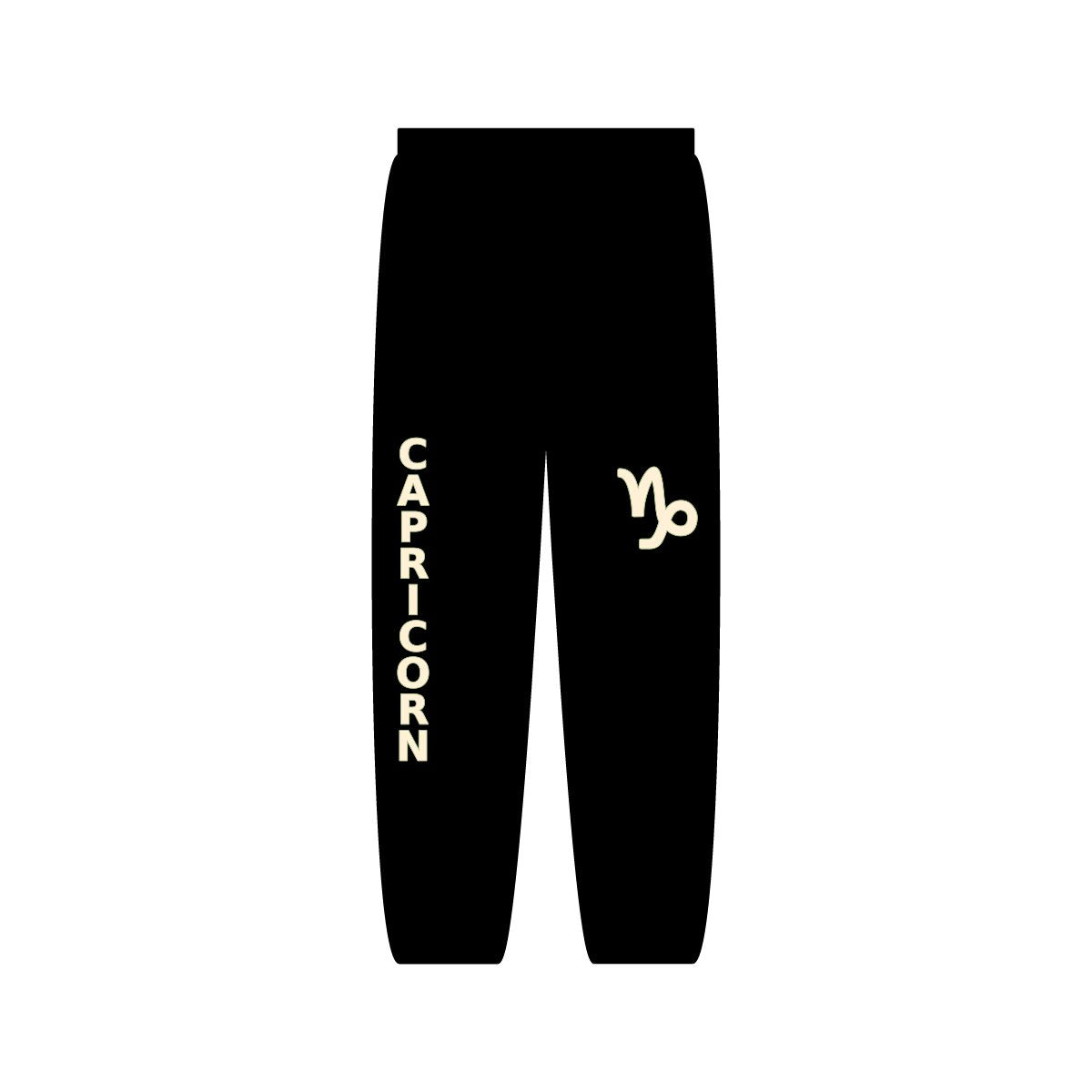 Zodiac Sign Sweatpants | Unisex Black Astrology Joggers