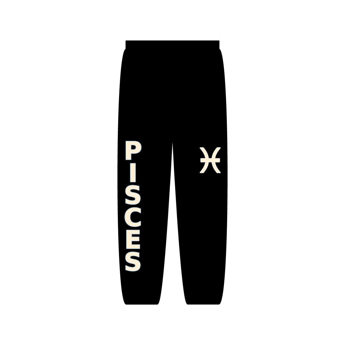 Zodiac Sign Sweatpants | Unisex Black Astrology Joggers