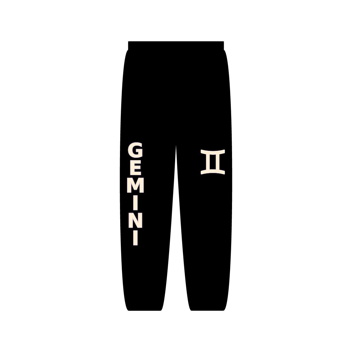 Zodiac Sign Sweatpants | Unisex Black Astrology Joggers