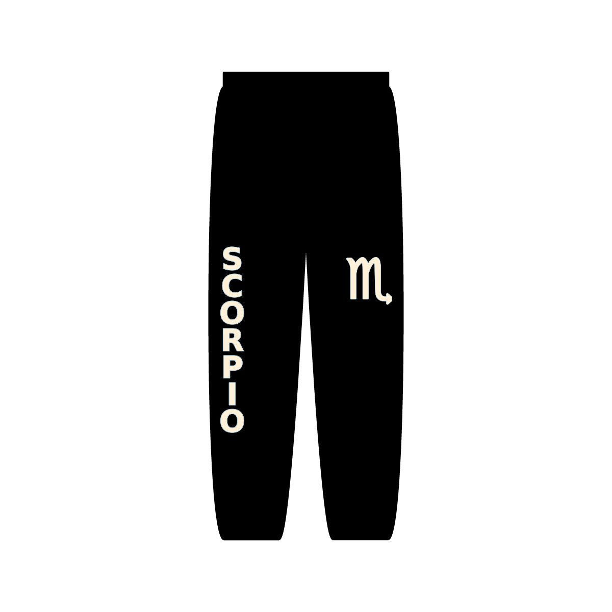 Zodiac Sign Sweatpants | Unisex Black Astrology Joggers